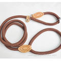 Pet Leather Button P-type Traction Rope Pet Leash